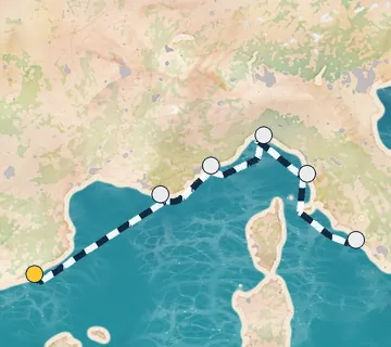 7 Night Barcelona to Rome cruise