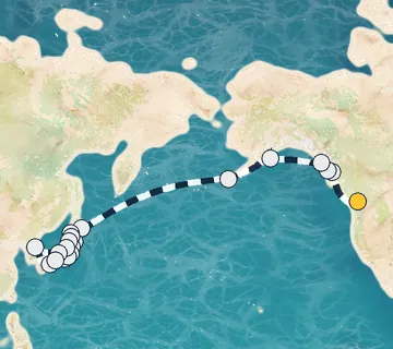 33 Night Vancouver to Osaka cruise