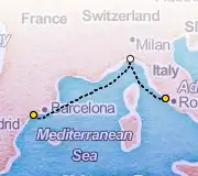 3 Night Rome to Tarragona cruise