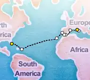 20 Night Rome to Miami cruise