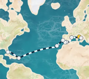 20 Night Rome to Miami cruise