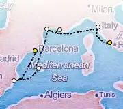 7 Night Barcelona to Rome cruise