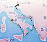 7 Night Trieste to Rome cruise
