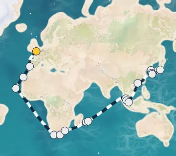 51 Night London to Tokyo cruise