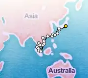42 Night Tokyo to Tokyo cruise