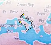 9 Night Trieste to Rome cruise