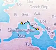 4 Night Sardinia to Marseille cruise