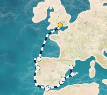 12 Night London to Barcelona cruise