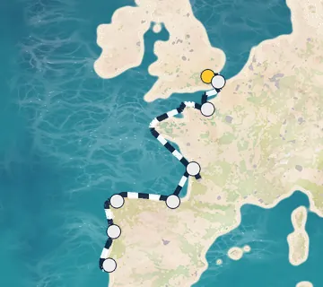 11 Night Tilbury to Lisbon cruise