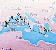 14 Night Barcelona to Athens cruise