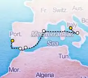 7 Night Rome to Lisbon cruise