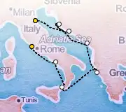 7 Night Ravenna to Rome cruise