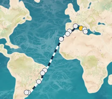 22 Night Cagliari to Buenos Aires cruise
