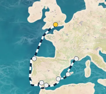8 Night London to Marseille cruise
