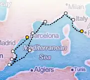 10 Night Rome to Barcelona cruise