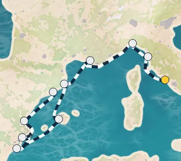 10 Night Rome to Barcelona cruise