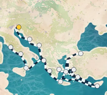 25 Night Trieste to Rome cruise