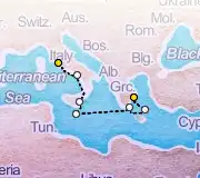7 Night Athens to Rome cruise
