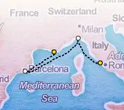 3 Night Toulon to Rome cruise