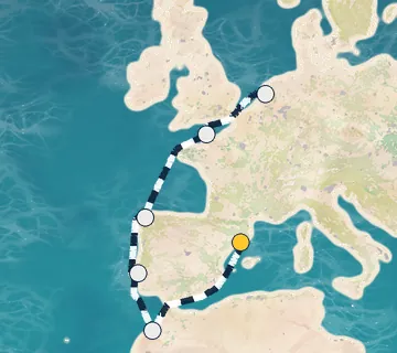 10 Night Barcelona to Amsterdam cruise