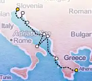 8 Night Monfalcone to Athens cruise