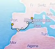 7 Night Barcelona to Lisbon cruise