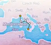 4 Night Palermo to Savona cruise