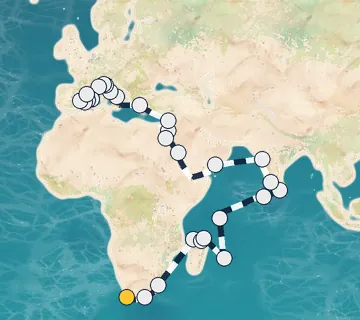 61 Night Cape Town to Barcelona cruise