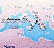 10 Night Athens to Barcelona cruise