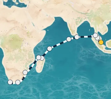 25 Night Singapore to Cape Town cruise