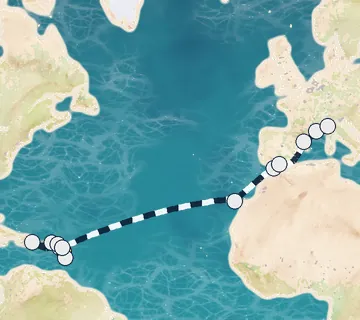 23 Night Pointe-a-Pitre to Savona cruise