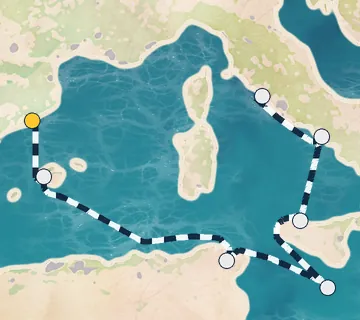 7 Night Barcelona to Rome cruise