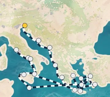 21 Night Monfalcone to Athens cruise