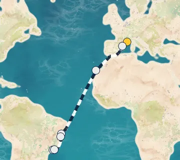 15 Night Marseille to Rio cruise