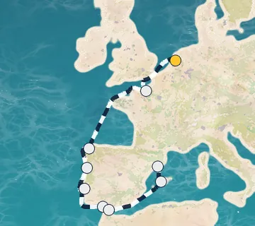 12 Night Amsterdam to Barcelona cruise
