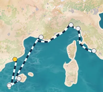 7 Night Barcelona to Rome cruise