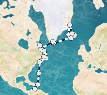 40 Night Reykjavik to Oranjestad cruise