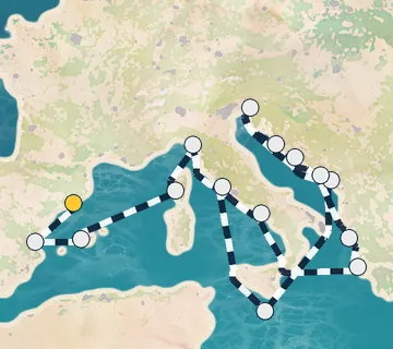 21 Night Barcelona to Rome cruise
