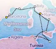 10 Night Rome to Barcelona cruise