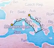 12 Night Barcelona to Venice cruise
