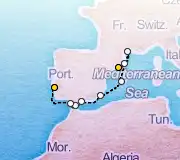 10 Night Barcelona to Lisbon cruise