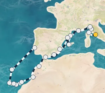 19 Night Rome to Lisbon cruise