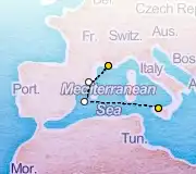 4 Night Marseille to Palermo cruise