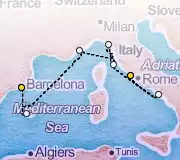 9 Night Rome to Barcelona cruise