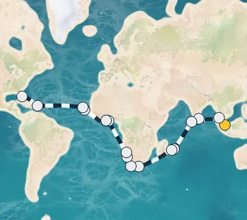 46 Night Singapore to Fort Lauderdale cruise