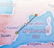 2 Night Valencia to Marseille cruise
