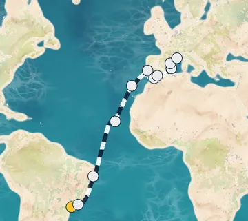 22 Night Sao Paolo to Marseille cruise