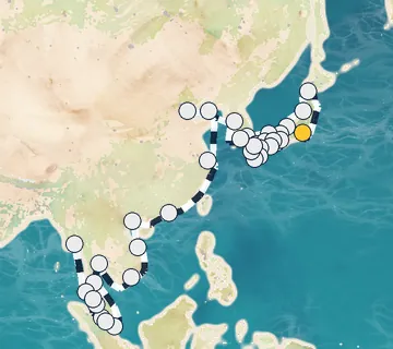 62 Night Tokyo to Singapore cruise