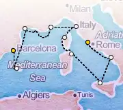 9 Night Rome to Barcelona cruise