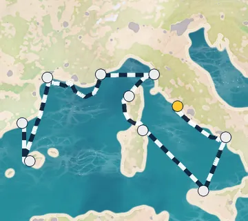 9 Night Rome to Barcelona cruise